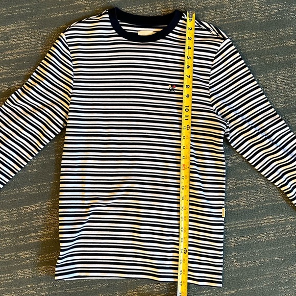 Aime Leon Dore Navy and White Striped Shirt - Picture 7 of 8